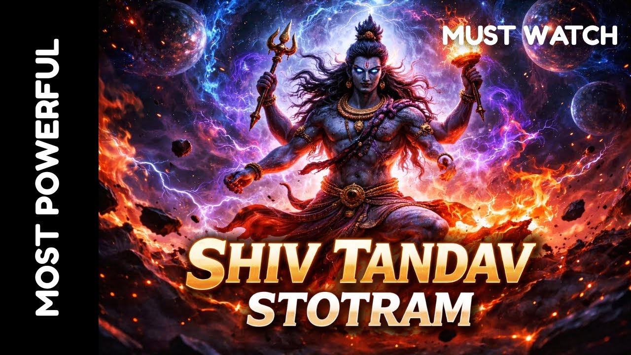 🔥High Energy Shiv Tandav Stotram | Powerful Version | Feel the Divine Rage of Shiva Chant 🔱🔥