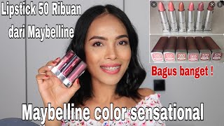 MAYBELLINE CREAMY MATTES FULL SWATCHES & REVIEW // BAHASA INDONESIA