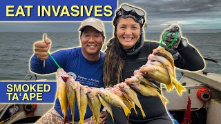 Ta’ape  Invasive Fish Species of Hawaii  Eat the Invasives  w/ Kimi Werner and Chef Mark Noguchi
