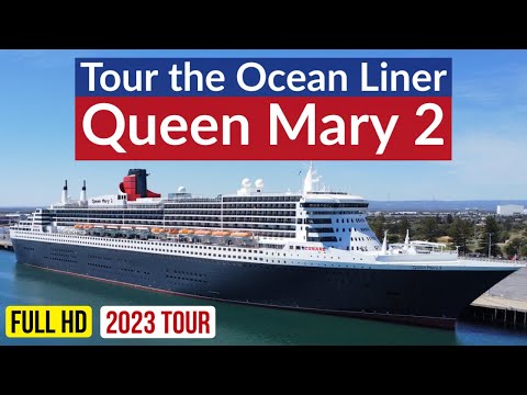 Videó: Queen Mary 2 Cruise Ship of Cunard Line