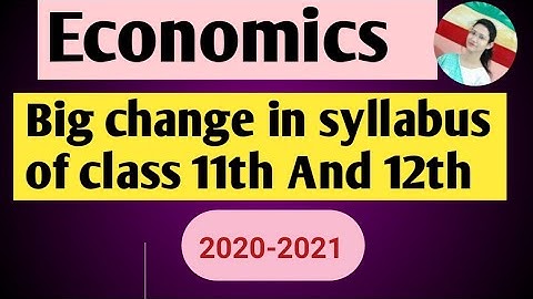Deleted topics of economics| Updated syllabus of economics | Class 11th and 12th | studyonAndon