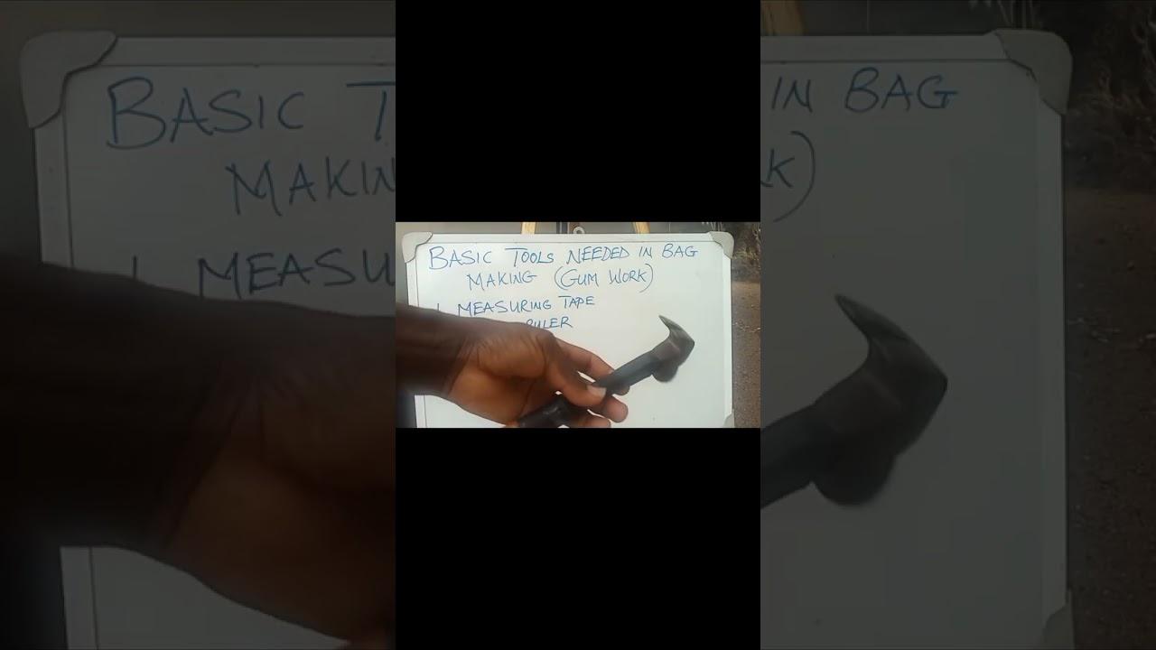 basic Tools needed to start your bag making with Gum and glue