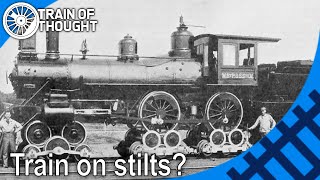 How a railroad scammed investors by putting trains on stilts  Holman Locomotives