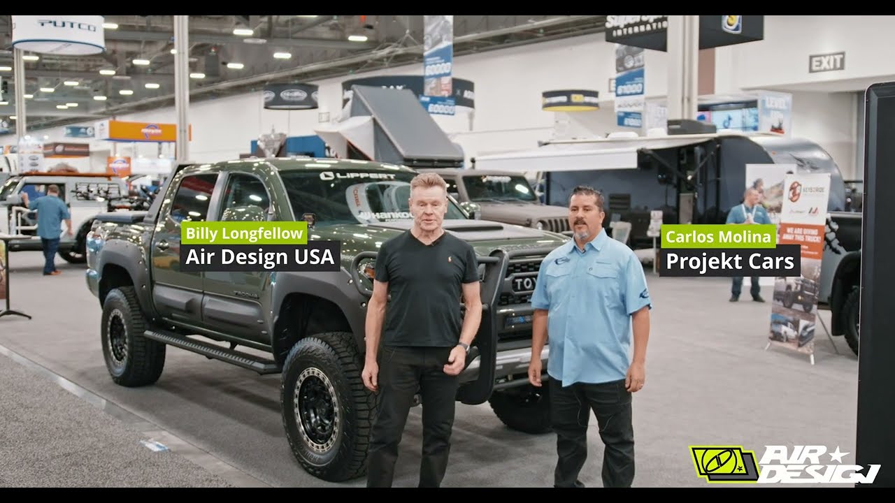 Army Green Tacoma Monster!! Air Design USA Toyota Tacoma SEMA 2022