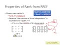 Linear Algebra Lecture 12: What can we know from RREF? (part 3)