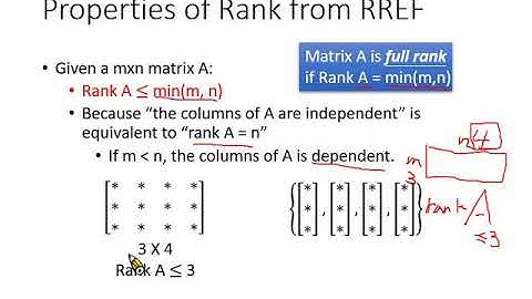 Linear Algebra Lecture 12: What can we know from RREF? (part 3)