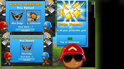 Collecting: T1 global, T1 prestige and GOLD PROJECTILES!!! In bloons TD battles