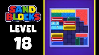 Sand Blocks level 18 walkthrough solution 