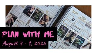 Plan With Me August 3 - 9, 2026 | B&R Paper Crafts Adams Family | Standard Vertical Plan B Planner