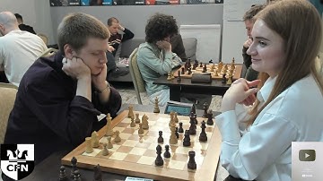 I. Lisitsyn (1000) vs A. Naumova (1000). Chess Fight Night. Rapid