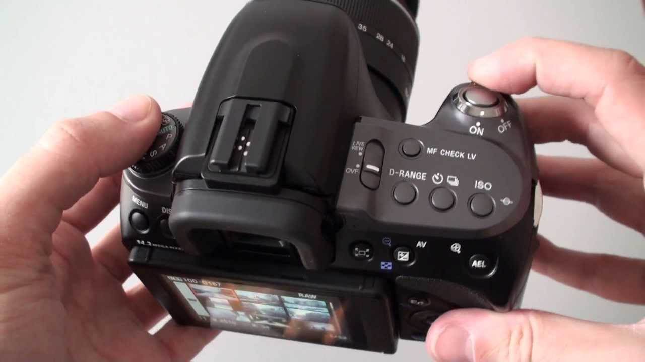 Sony Alpha A550 : hands-on preview - YouTube