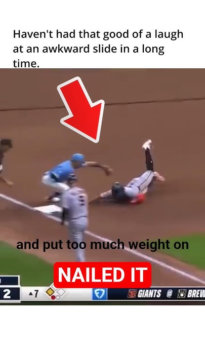Scorpion Slide #baseball #beisbol #shorts #baseballhighlights #baseballszn #slide #brewers - YouTube