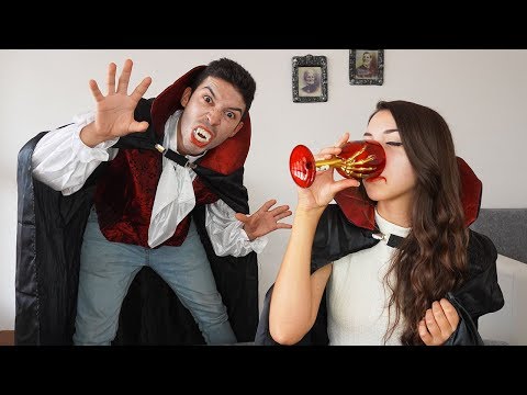 DIVENTO UN VAMPIRO PER 24 ORE! *lo spirito di halloween ci ha trasformato*