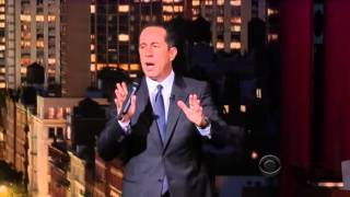 Jerry Seinfeld clip from standup at Letterman February 14th 2013