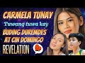 CARMELA TUNAY NATUWA SA JOWA REVELATION NI BUDING DUREMDES AT CIN DOMINGO CCS FANS VERY SUPPORTIVE