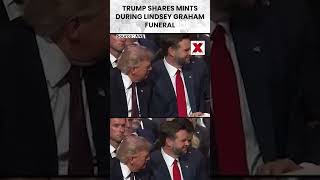 Trump Spotted Sharing Mints With Cabinet Members During Lindsey Graham Funeral | NewsX World
