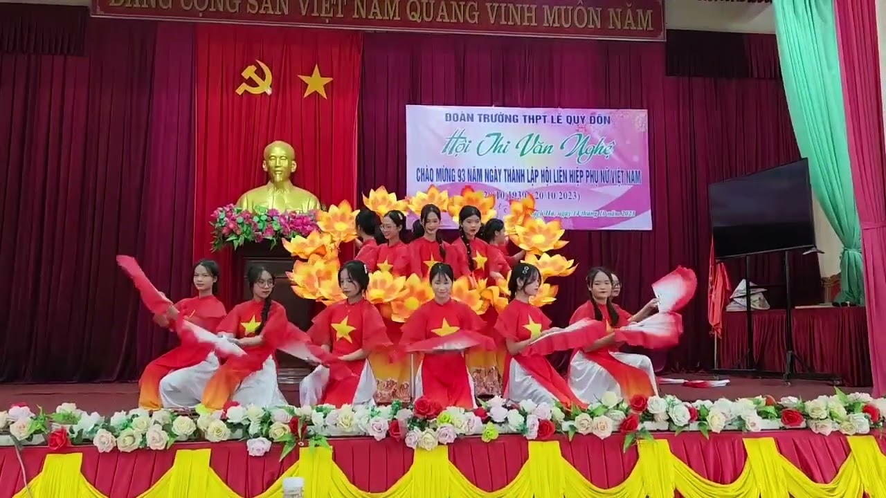 Múa Ngàn ước mơ Việt Nam | 12C THPT Lê Quý Đôn | Giải nhì cuộc thi múa 20/10