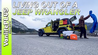 Living in my Jeep Wrangler on the Trans Canada Highway
