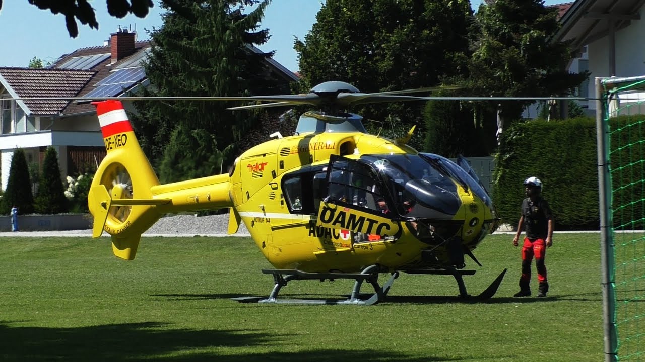 ADAC ÖAMTC EC135 start in Riedau OE-XEO Christophorus Europa 3
