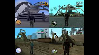 GTA 3, Vice City, San Andreas - Reused map models/objects between games