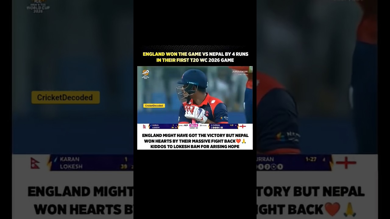 Nepal Was Just About To Make It To Super 8 🫡| 