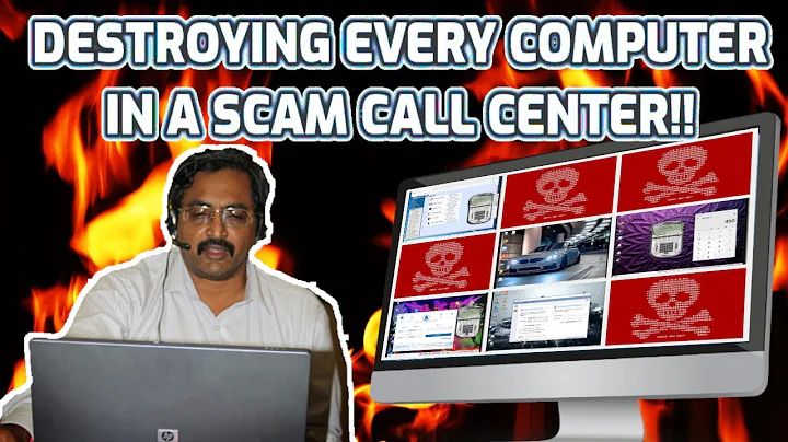 Destroying 𝗘𝗩𝗘𝗥𝗬 Computer In A Scammer Call Center!