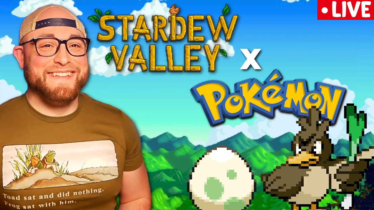 Last Stream Until Pokopia! Pokemon Stardew Valley Mod Live!