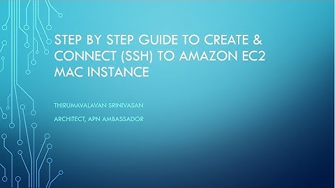 Step by Step Guide to Create & Connect to Amazon EC2 Mac Instance via SSH