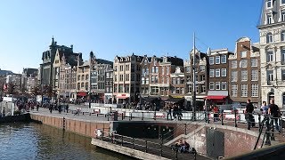 Walking from Amsterdam Central station to Dam square