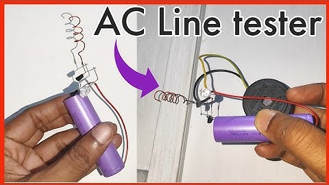 How to make Wireless AC Line tester using BC547 Transistor