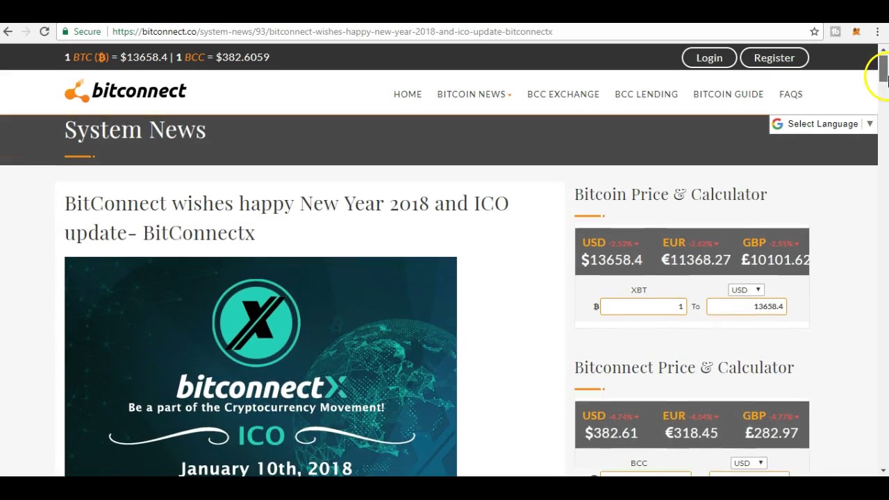 Bitconnect announces new ICO, BITCONNECTX!