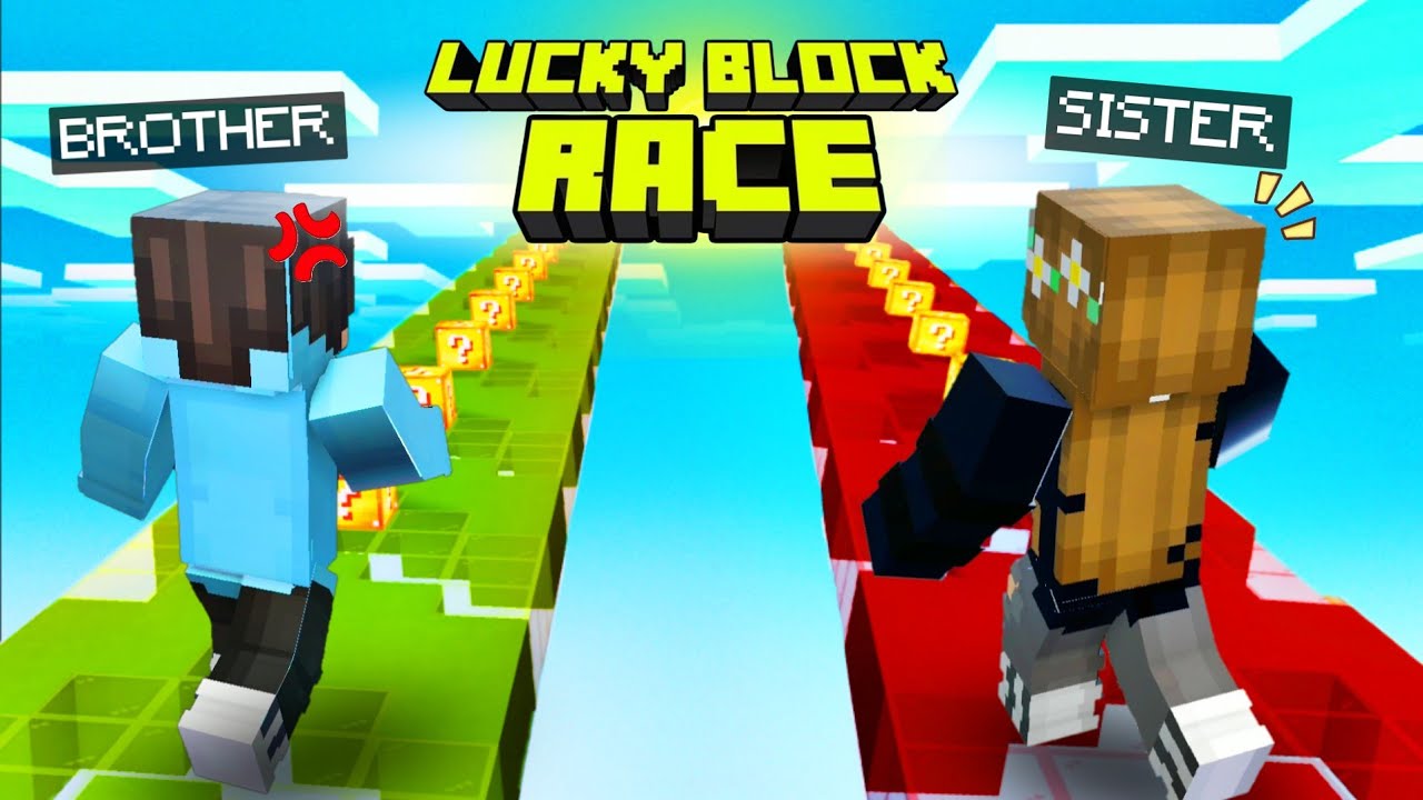 extreme-lucky-block-race-with-brother-in-minecraft-ashblastofficial