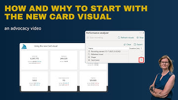 How to start with the new card visual