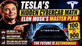 Tesla’s Hidden Cybercab Math 🚨 | 100 Model Ys vs 900 Robotaxis | Elon Musk’s Master Plan