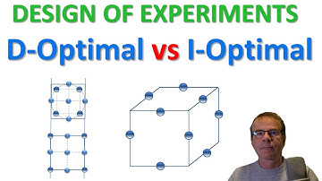 Custom DOE: Comparing a D-Optimal design against an I-Optimal design.