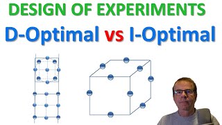 Custom DOE: Comparing a D-Optimal design against an I-Optimal design.