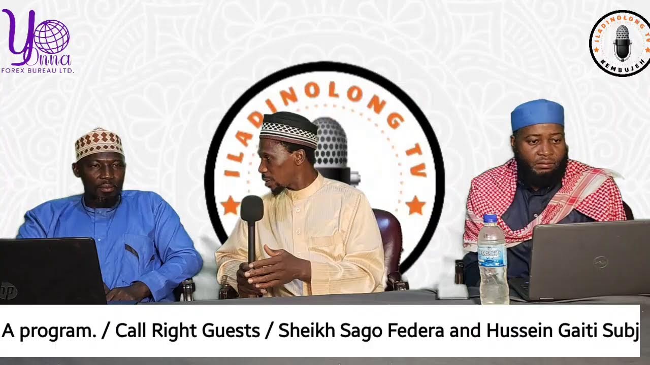 iladinolong TV 📞+2207798237
برنامج.  /  دعوة الحق
الضيوف /شيخ ساجو فديرة والحسين جايتي الموضوع/الز