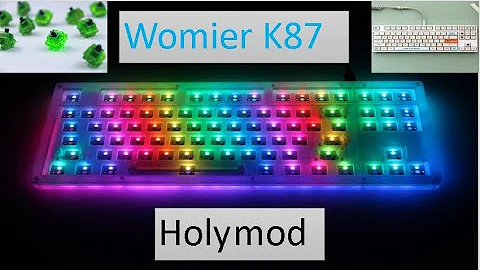 stacked acrylic Womier k87 fully modded does your keyboard have more thock than this budget keyboard