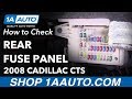 2010 Cadillac Ct Fuse Box