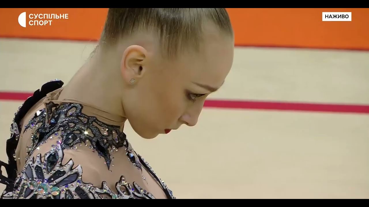 Viktoriia Onopriienko Ribbon Qual 28,950 - European Championships Budapest 2024