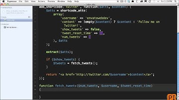 6  wordpress shortcode Tweets Project 1