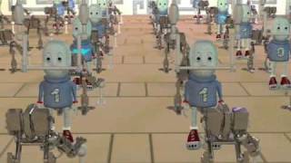 3D Animation On The Theme How Computers Work. Random Access Memory