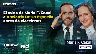 María Fernanda Cabal avisa a Abelardo De La Espriella antes de elecciones 2026: "Sería magnífico"