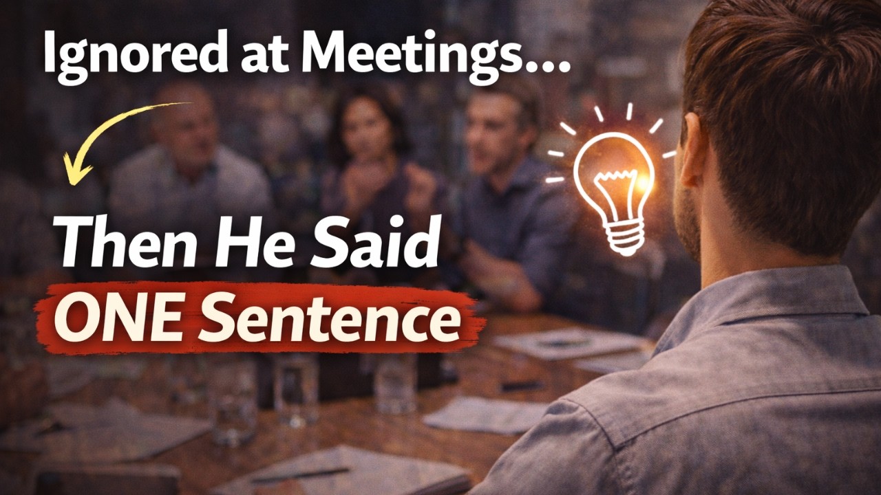 He Was Always Ignored at Meetings — Until the Day He Spoke Just One Sentence