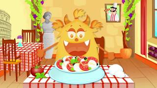 Cooking for children - How to cook a Caprese salad screenshot 4