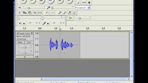 Spliting audio in Audacity Beta 1.3.10