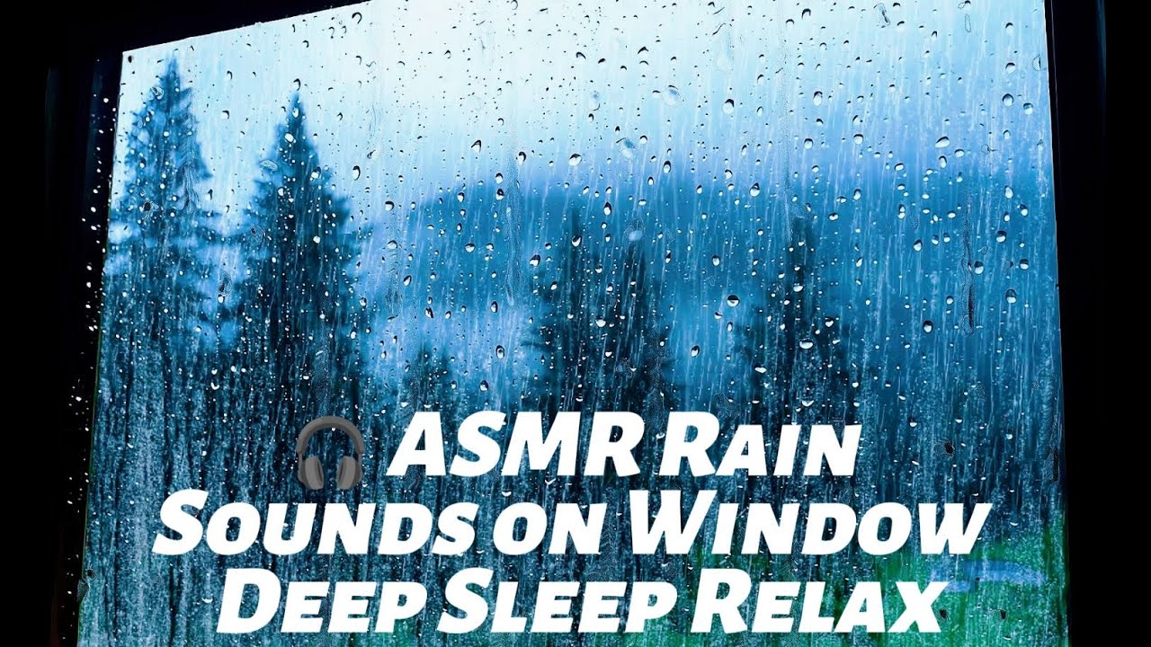 Rain on the Window Tonight 🌧️ Soft Thunder & Dark Ambience for Sleep & Focus Meditation ASMR