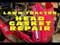 How To Properly Repair a Blown Head Gasket & Adjust Valves on Lawn Tractor OHV Engine (OHV)