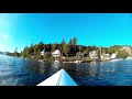 Indoor rowing scenery - around Lake Flower
