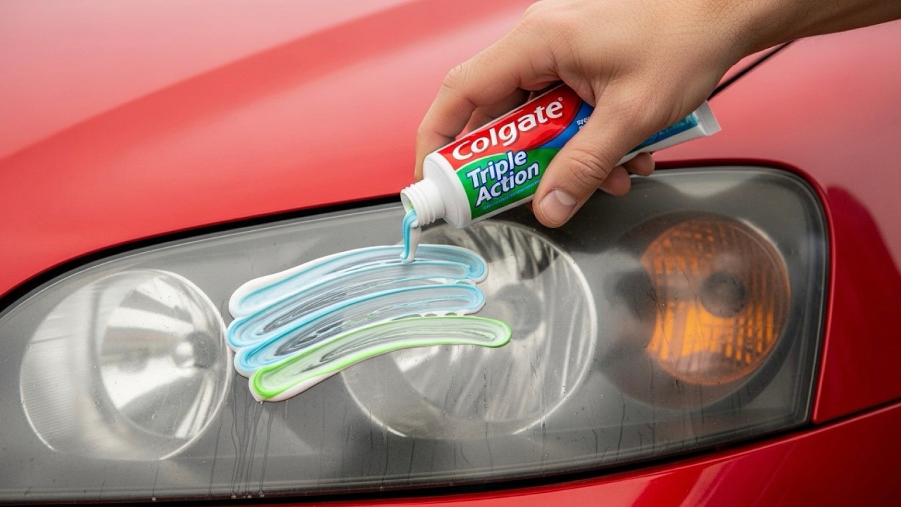 Автомеханики не расскажут вам этот секрет! Очистите фары этим методом